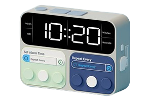 Online Alarm Clock with Repeat Function at Fixed Time Intervals